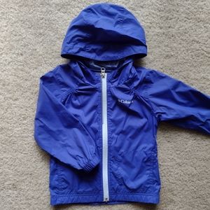 Columbia Toddler Blue Purple Rain Jacket Windbreaker Size 3T